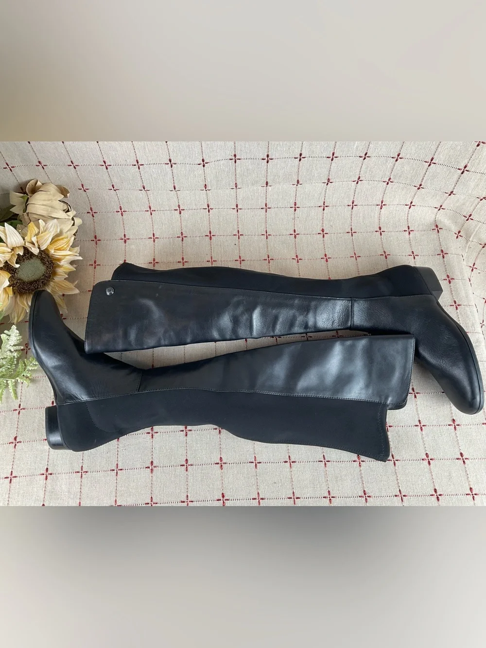Vince Camuto “Karita” Over The Knee Riding Boots Women's Sz 5 Black Leather New